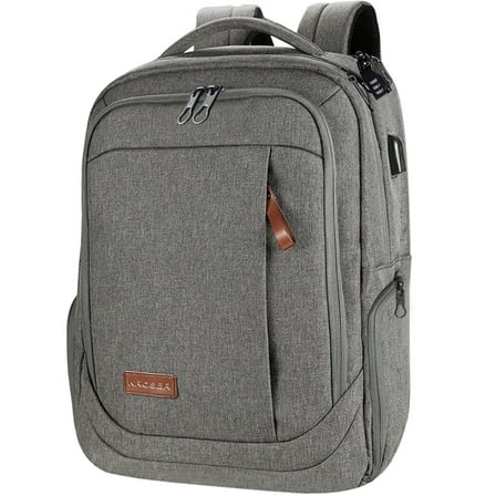 KROSER 17.3" Laptop Backpack Computer Backpack School Travel Backpack-Grey