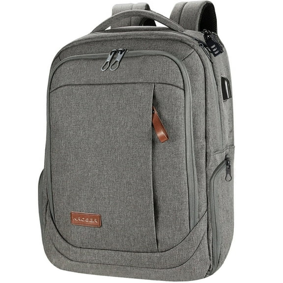 KROSER 17.3" Laptop Backpack Computer Backpack School Travel Backpack-Grey