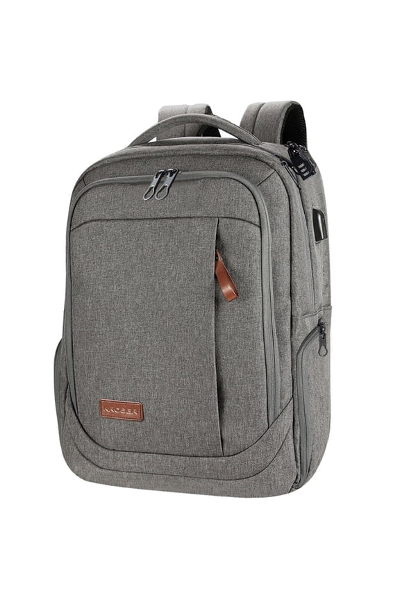 17.3" Laptop Backpack Computer Backpack School Travel Backpack-Grey