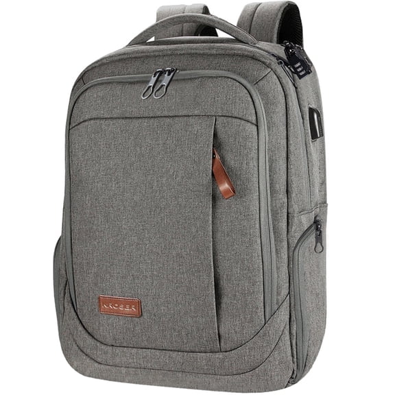 KROSER 17.3" Laptop Backpack Computer Backpack School Travel Backpack-Grey