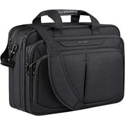 KROSER 17.3" Laptop Bag Premium Computer Bag Business Work Bag Messenger Bag -Black