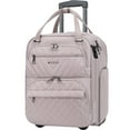 thumbnail image 1 of KROSER Carry On Underseat 16-inch Lightweight Overnight Suitcase - Dusty Pink, 1 of 7