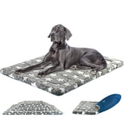 KROSER Dog Bed Mat Pad Reversible(Cool&Warm) Waterproof Crate Dog Bed Pad Machine Washable Pad for XXXL-Large Dogs