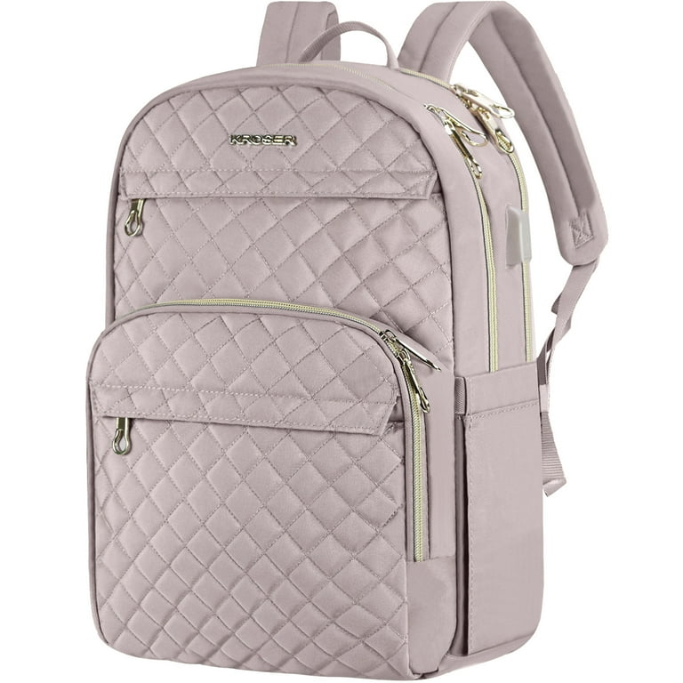 KROSER Laptop Backpack for 15.6 Laptop Stylish Daypack Nylon School  Backpack, Dusty Pink - Walmart.com