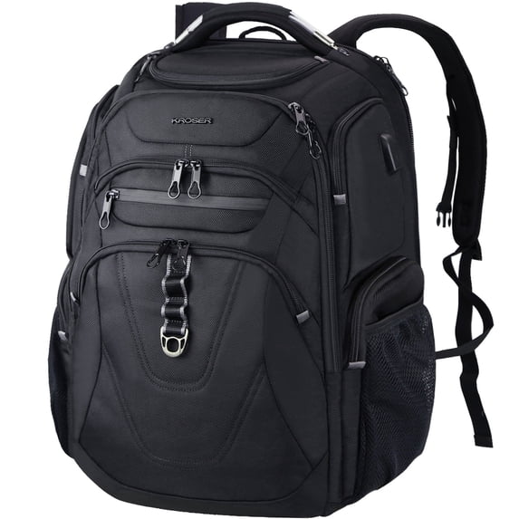 Computer Backpack 18 Inch KROSER, TSA Friendly Travel Laptop Backpack, 18.4 inch, Black - Walmart.com