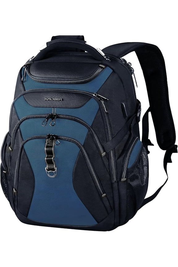 Travel Laptop Backpack 18.4 Inch XXXL Gaming Backpack with Hard Shell Saferoom RFID Pockets Water-Repellent Business College Daypack Stylish Laptop Bag for Men/Women