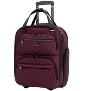 KROSER 16-Inch Underseat Carry-On Luggage with Water-Resistant Material, Padded Handle & Wheels