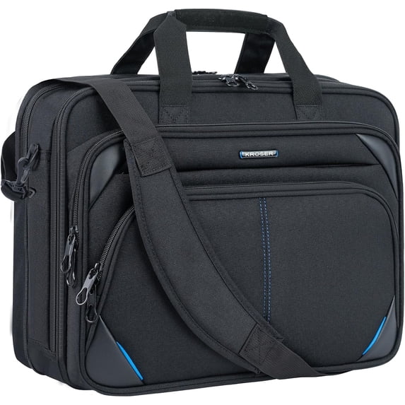 Kroser 15.6" Laptop Messenger Bag, Black