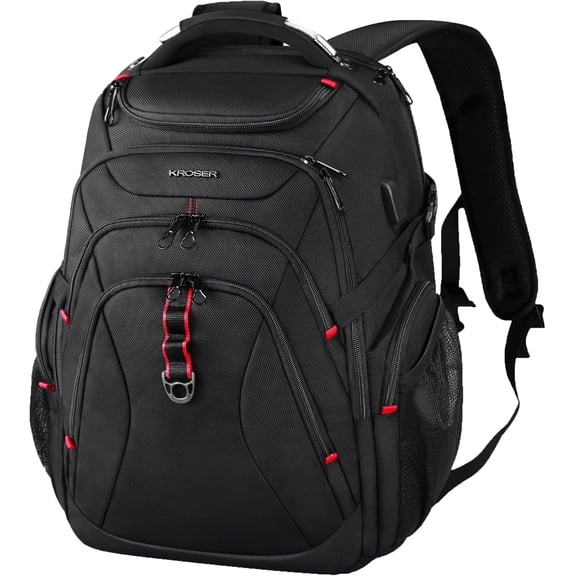 KROSER Waterproof Laptop Backpack for Travel, Business, College, School with RFID, USB, Safety Luggage for Computer