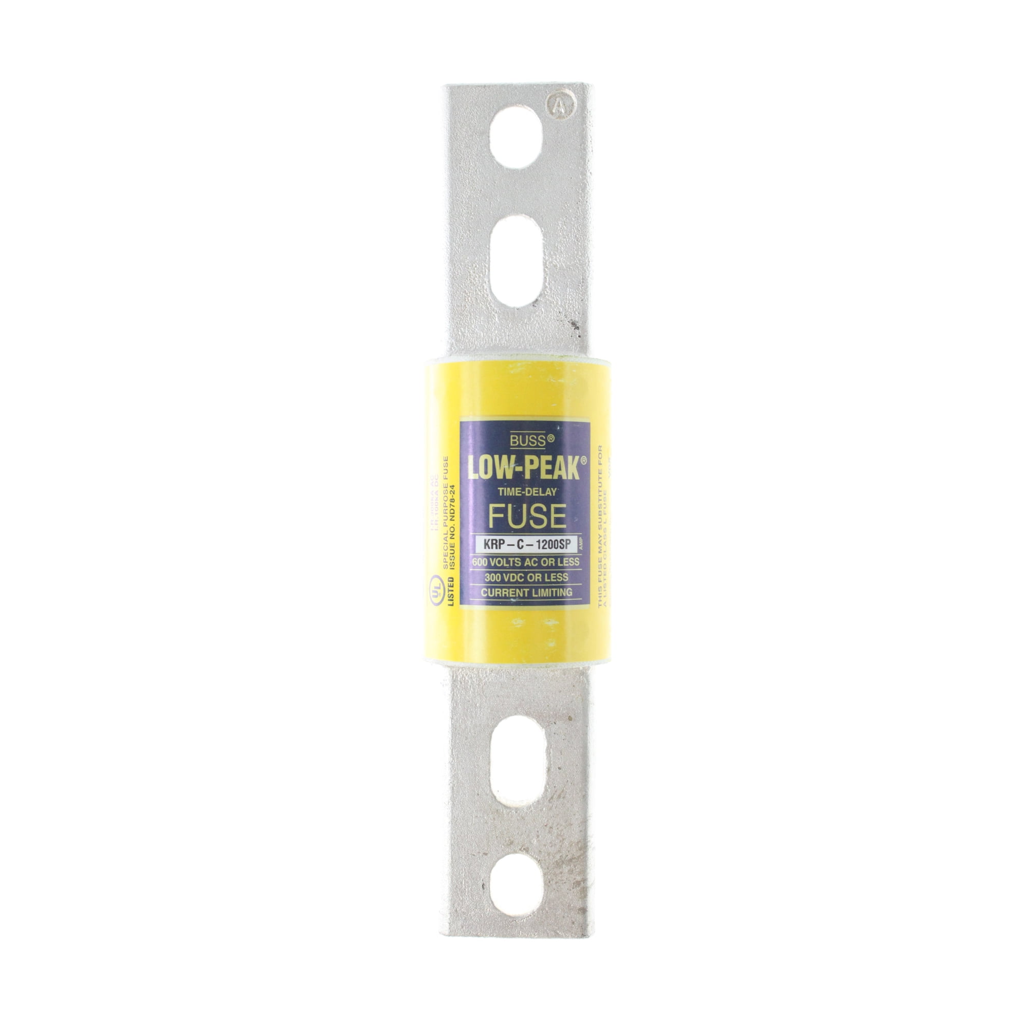 KRP-C-1200SP BUSSMANN 1200A CURRENT LIMITING, TIME DELAY FUSE 600V 1200 AMP 200K CLASS L BUSS