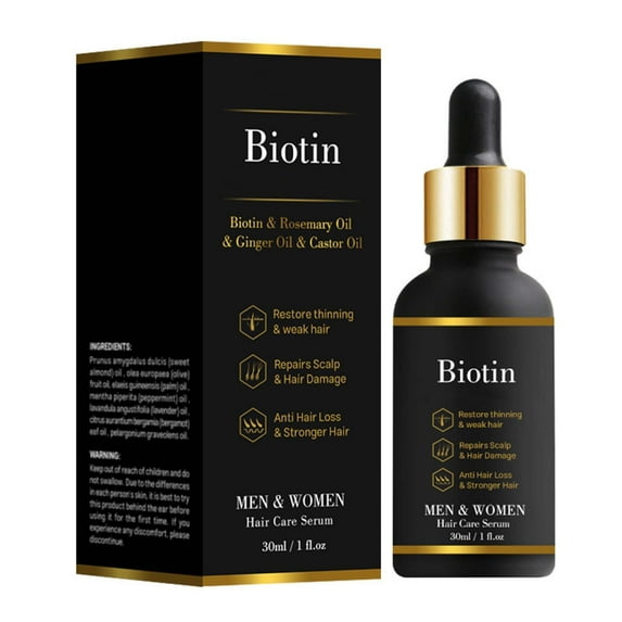 KRQAP Biotin Hair Care Oil Moisturizes And Softens Hair Care Oil 30ml, Hair Growth Products