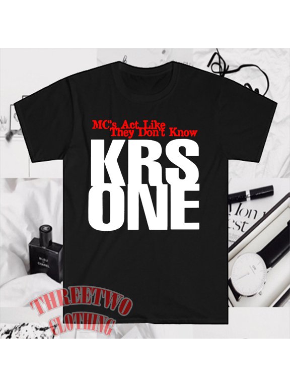 KRS ONE MC's Act Like They Don't Know Men's Black T-Shirt Size S to 5XL