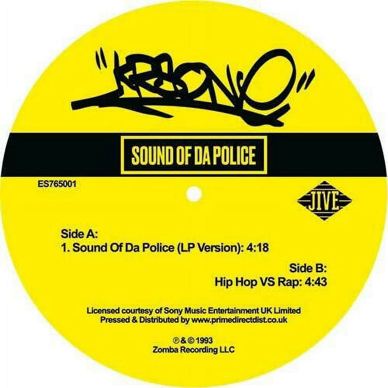 KRS One / Sound Of Da Police b/w Hip Hop Vs Rap (Limited Yellow Vinyl) KRS One / Sound Of Da Police b/w Hip Hop Vs Rap (Limited Yellow Vinyl)