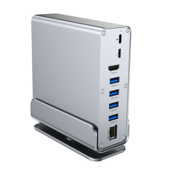 KRTYDBFZ 15 In 1 Vertical USB C Hubs For Features 4K HDTV And USB3.0 Port Gigabit LANs Fast Charging And More
