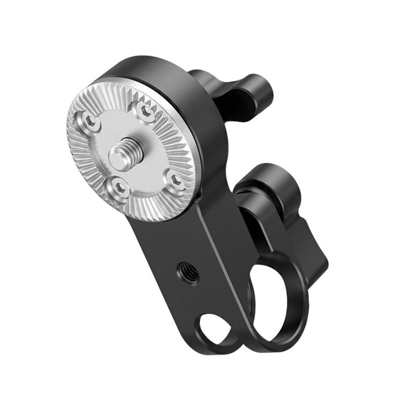 KRTYDBFZ 19mm Camera Rod Clamp with Rosette Plate M6 Threaded Port Single Hole Aluminum
