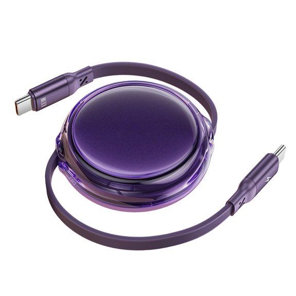 KRTYDBFZ 4-Stage Length USB C Chargers Cord 100W Rapid Charging Telescopic Type C Cable