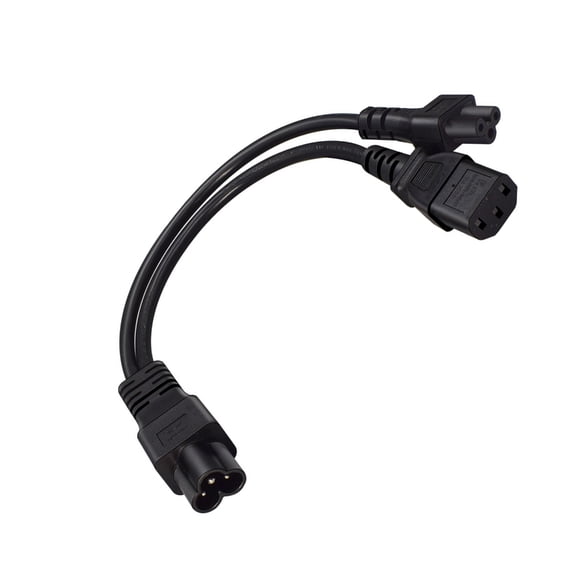 KRTYDBFZ AC220V Power Supply Y Cable C6 Male to C5 Female and C13 Power Splitter Cable For Computer Accessories Offices Equipment