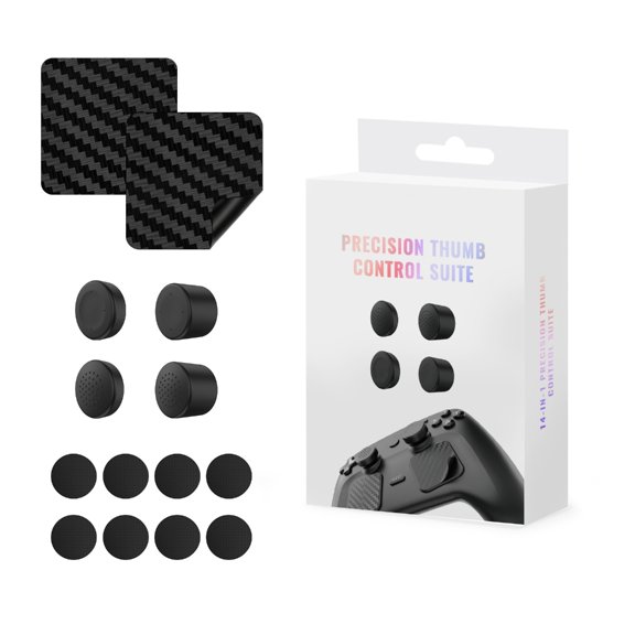 KRTYDBFZ Button Caps Touchpad Stickers for Steam Controller Replacement Protective Cap Joystick Covers Back Button Pad Easy Setup