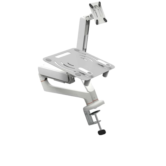 KRTYDBFZ Gas Spring Desk Mount for Monitor and Laptop Workstation Setup
