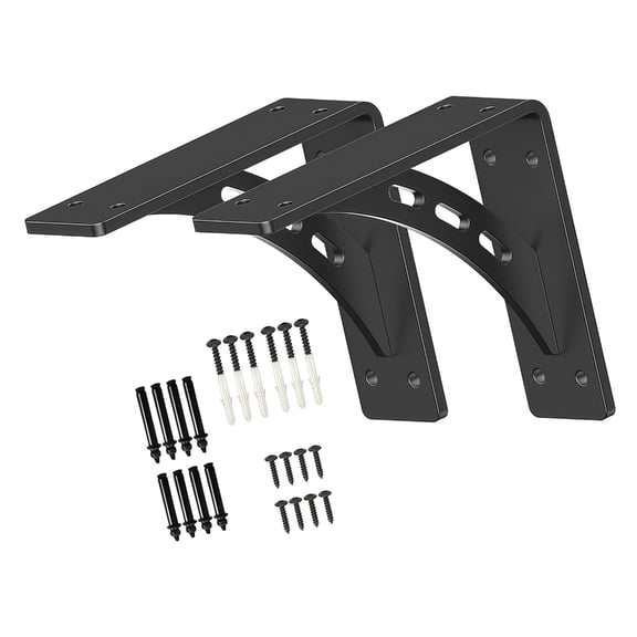 KRTYDBFZ Heavy Duty Triangle Support Bracket Space Saving Wall Bracket for Desk TV Shelf