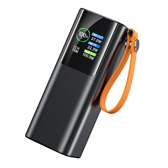 KRTYDBFZ High Capacity 20000mAh PD100W Power Backup With Flashlight For Outdoor Travel Emergency