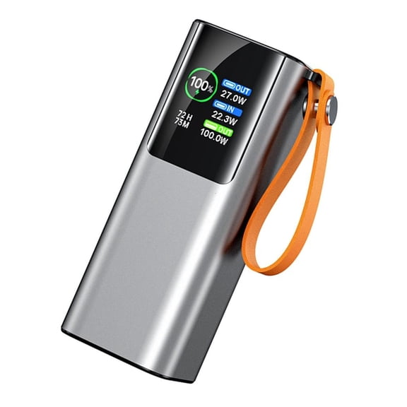 KRTYDBFZ High Capacity 20000mAh PD100W Power Backup With Flashlight For Outdoor Travel Emergency
