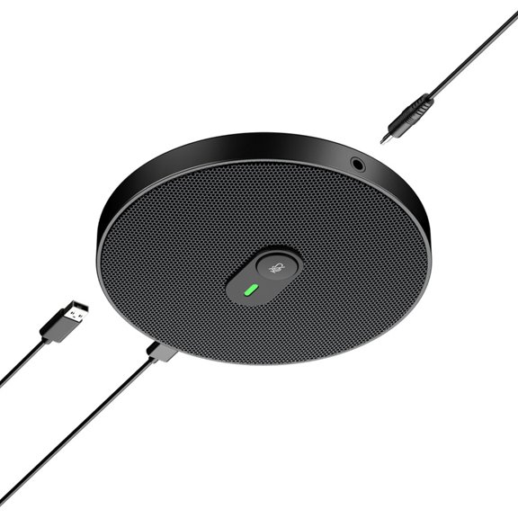 KRTYDBFZ Metal Desktop Microphone With Touch Mute And LED Indicator For Video Calls Streaming Podcasts