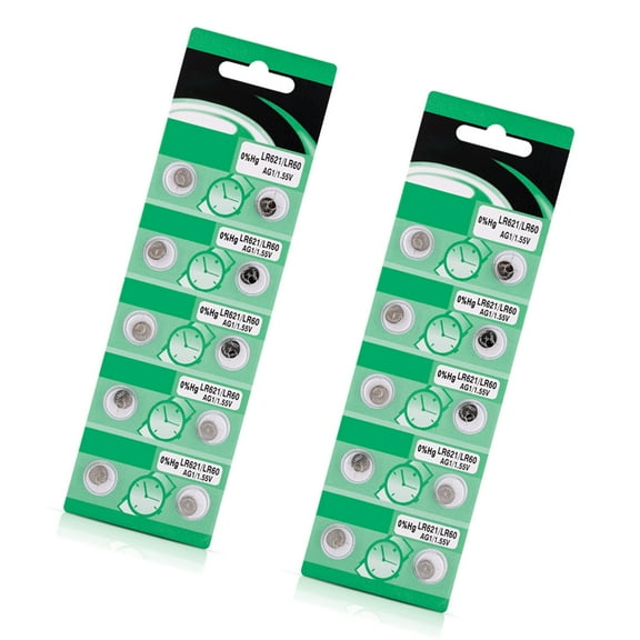 KRTYDBFZ Pack Of 10/20 LR621 AG1 Button Batteries LR621 AG1 Alkaline Battery Button Coin Cell For Convenient Use In Small Devices