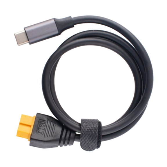 KRTYDBFZ Quick Connecting Type C to XT60 Cable Multipurpose Power Line PVC Texture for Soldering Iron and Balance Charging
