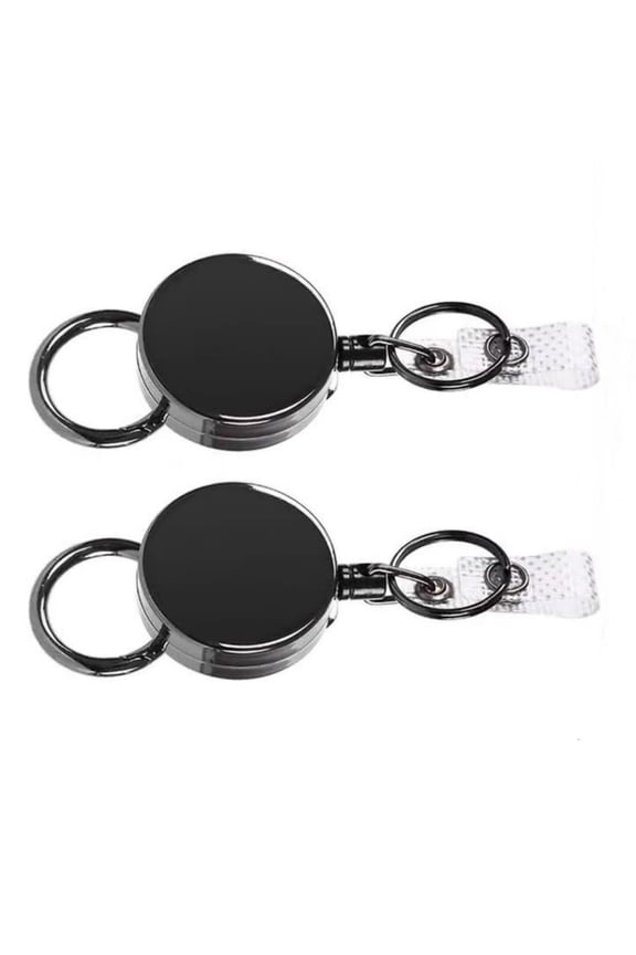 Small Retractable Keychain with Easy Stretch Function Allowing Quick Access to Key & Cards for On The Go Individuals