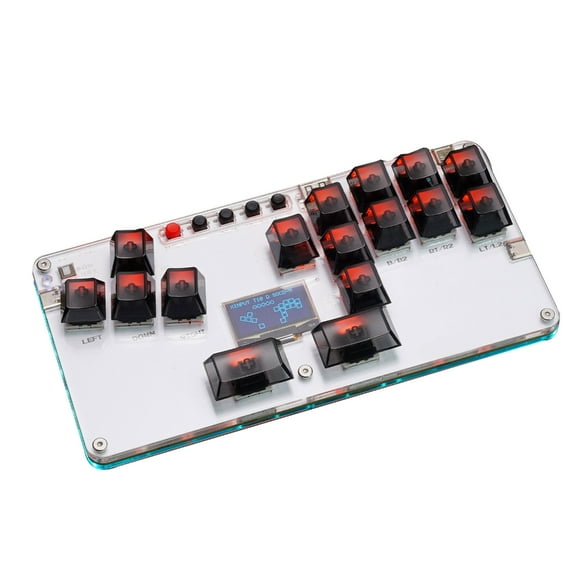KRTYDBFZ Street Fight Arcade Controller Gaming Keypad Leverless Controller for PC 16Keys All Button Arcade Stick