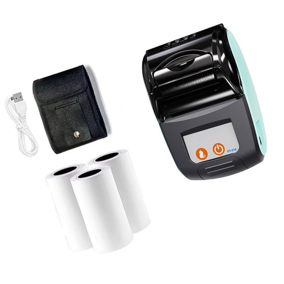 KRTYDBFZ Thermaled Printer Bluetooth-Compatible 57mm Paper Support Multiple Barcodes