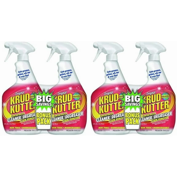 KRUD KUTTER KK32BP/6 32-Ounce Trigger Spray Original Concentrate Cleaner/Degreaser Bonus Pack 4 Pack