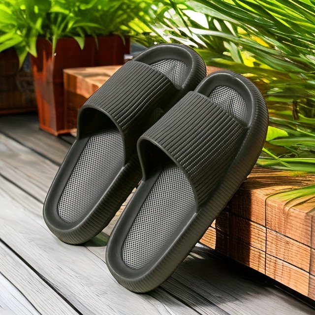 KRUEM Size Mens Premium Slipresistant Slides Quickdrying Open Toe