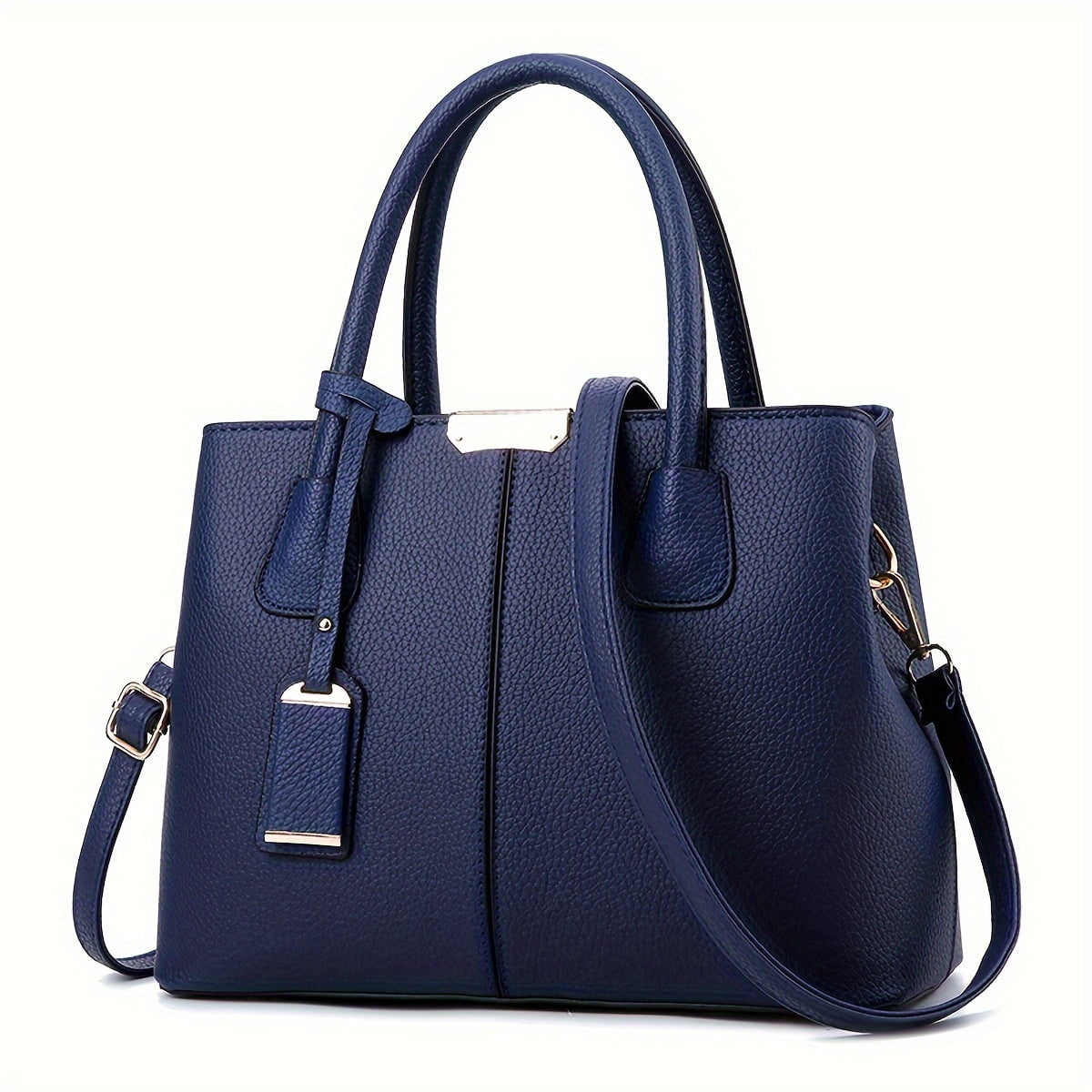 KRUEM Women s Elegant Shoulder Tote Bag With Top Handle PU Leather Crossbody Purse Versatile Black Satchel Handbag Perfect For Daily Use Office Work Walmart