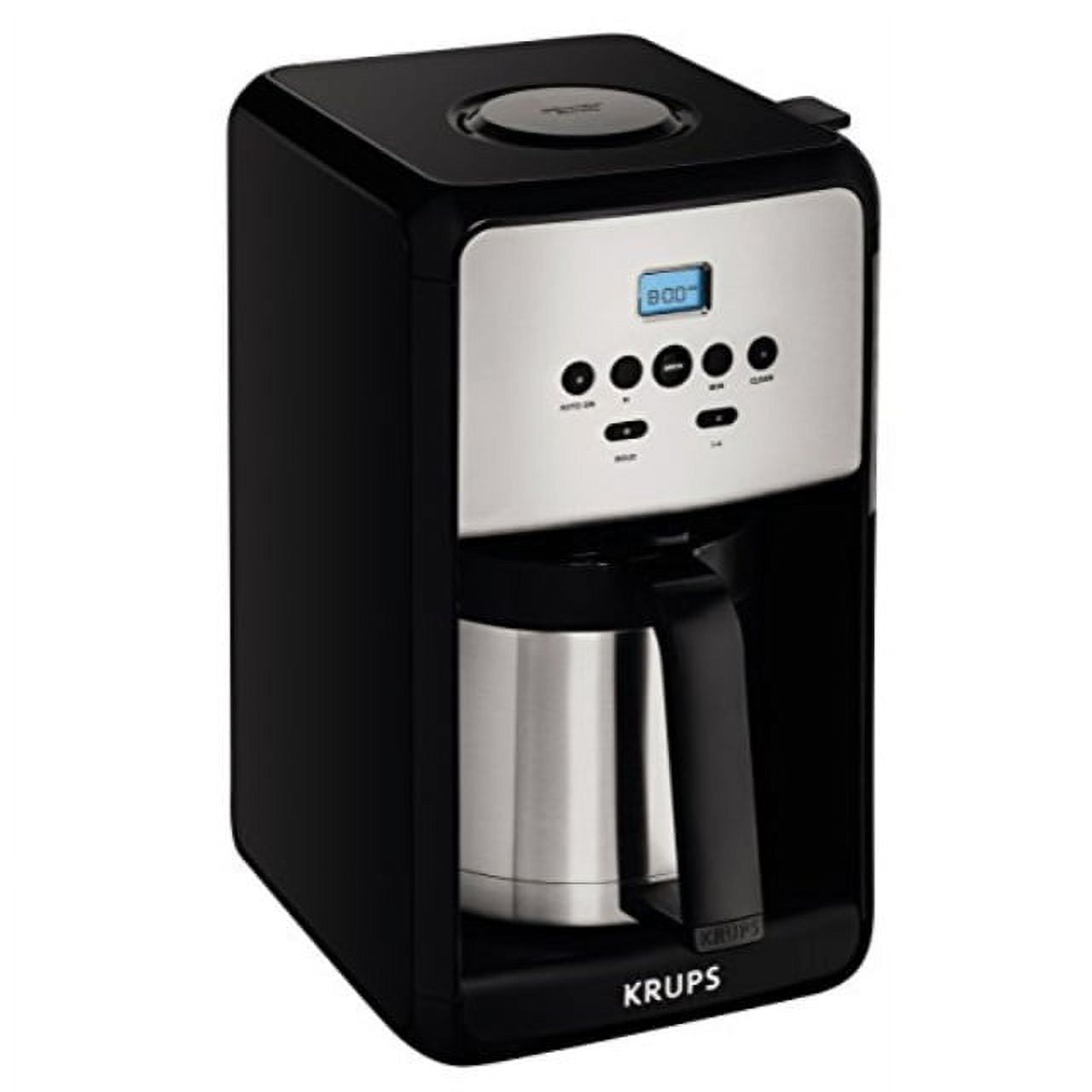 Krups 12oz Single Serve Coffee Maker with Travel Tumbler | Stainless Steel & Black, Size: 12 Fluid Ounces
