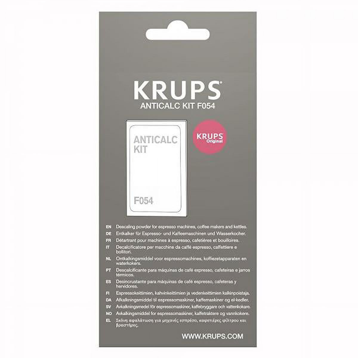 KRUPS F054 Descaling Powder for Kettles Coffee and Espresso Makers