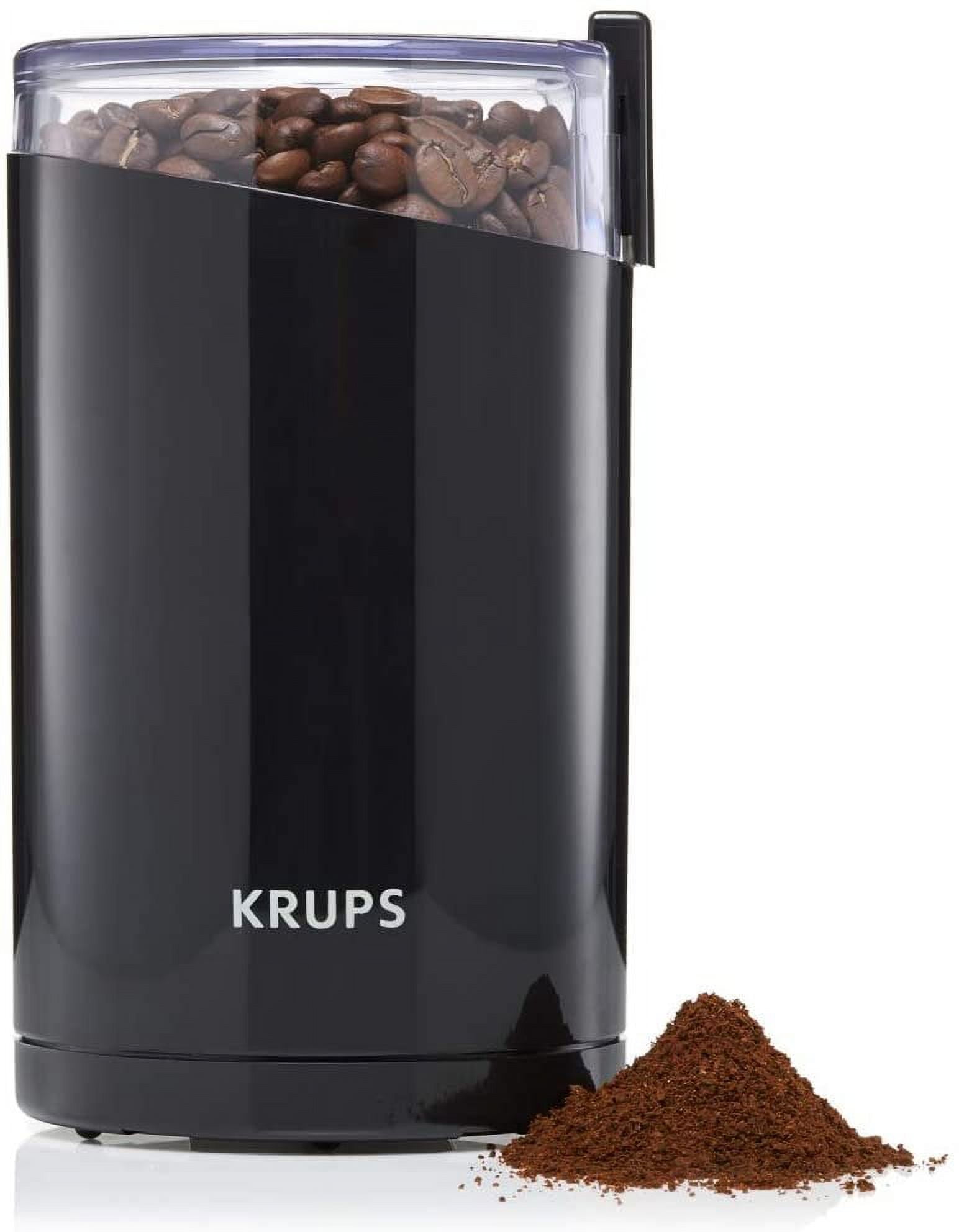 Krups F203 Electric Spice and Coffee Grinder with Stainless Steel Blades 3-Ounce Black