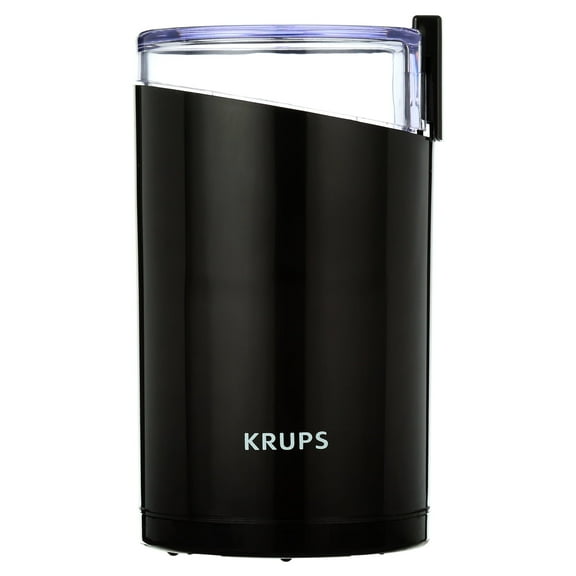 KRUPS Fast Touch Electric Coffee and Spice Grinder With Stainless Steel Blades, Black