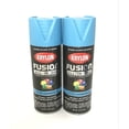 thumbnail image 1 of KRYLON 2741-2 PACK SATIN LAGOON BLUE All-In-One Fusion Paint & Primer - No-Peel - 12 oz Aerosol, 1 of 3