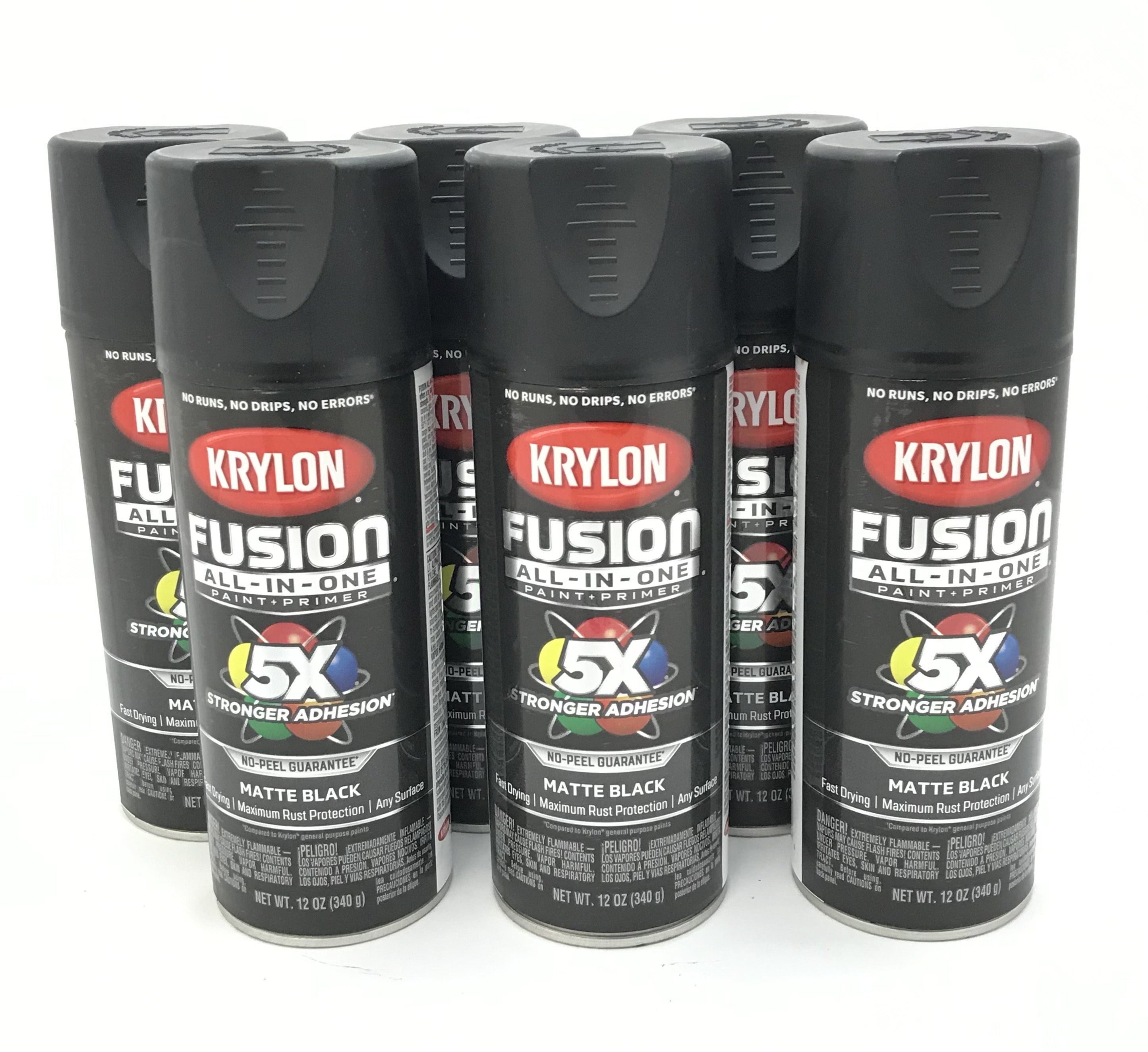 Krylon Fusion All-In-One Matte Black Spray Paint and Primer In One (NET WT.  12-oz in the Spray Paint department at