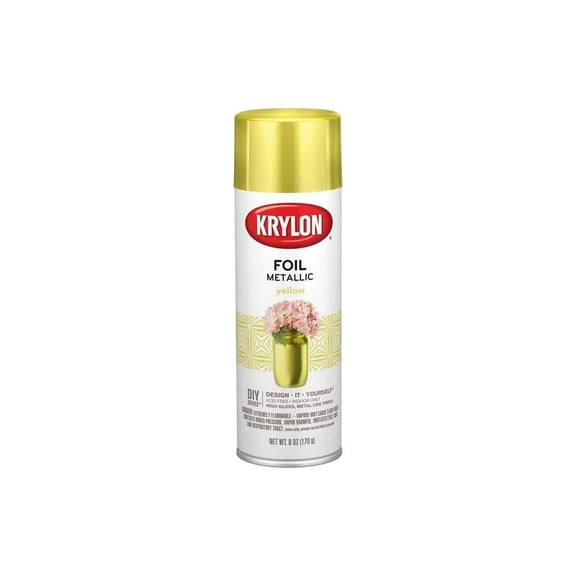 KRYLON DIVISION Yellow KrylonR Premium Metallic Foil Spray Paint 6oz