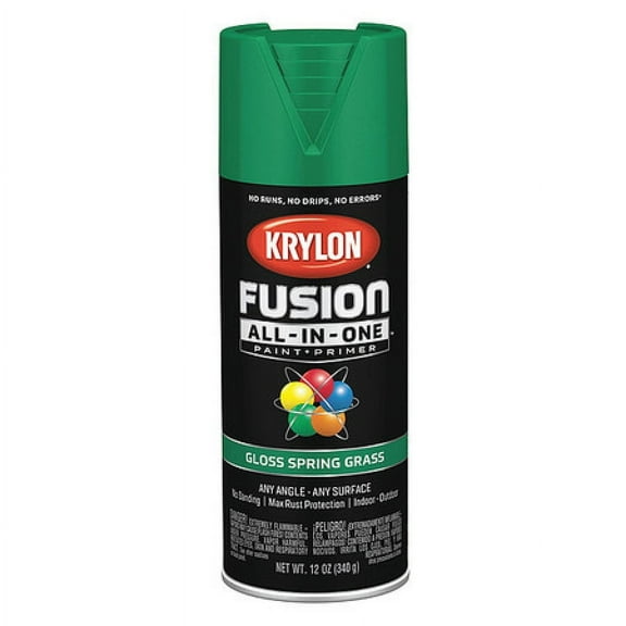 KRYLON K02724007 Rust Preventative Spray Paint, Spring Grass, Gloss, 12 oz.