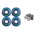 thumbnail image 1 of KRYPTONICS ROUTE 62MM 78A BLUE Longboard Skate Wheels + ABEC 9 BEARINGS, 1 of 1