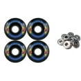 thumbnail image 1 of KRYPTONICS ROUTE 65MM 78A BLACK Longboard Skate Wheels + ABEC 9 BEARINGS, 1 of 1