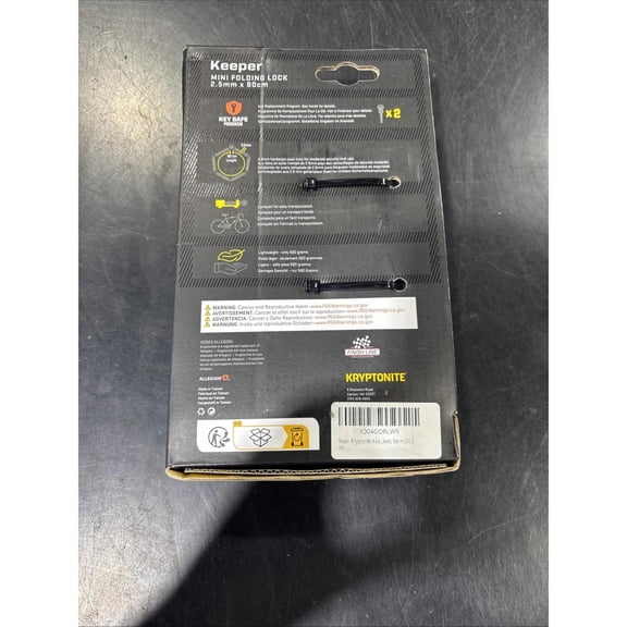 KRYPTONITE KEEPER 510 FOLDING LOCK Brand New