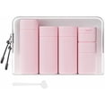 thumbnail image 1 of KRYVN 5-Pack Travel Toiletry Bottles Set, TSA Approved Leak Proof Silicone Liquid Containers with Clear Bag, 100ml/80ml/50ml Refillable Dispensers for Shampoo Conditioner Lotion, 1 of 12