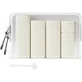 thumbnail image 1 of KRYVN 5-Pack Travel Toiletry Bottles Set, TSA Approved Leak Proof Silicone Liquid Containers with Clear Bag, 100ml/80ml/50ml Refillable Dispensers for Shampoo Conditioner Lotion, 1 of 12