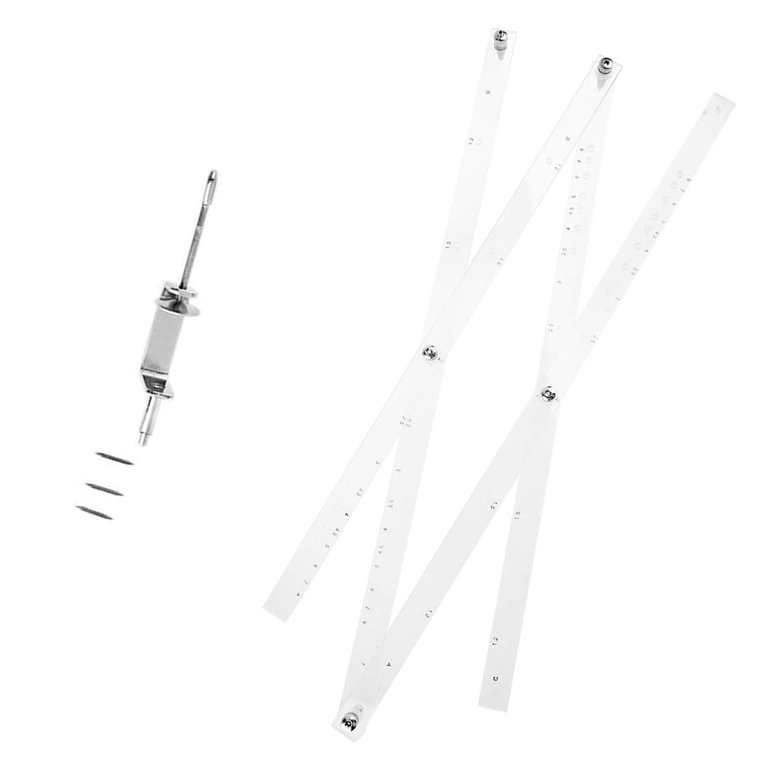 KS-03 19.69 Inch Pantograph Copy Ruler with Adjustable Caliper for Art ...