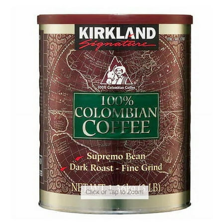 KS 100% Colombian Coffee, Dark Roast, 3 lbs